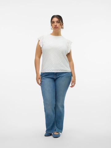 Vero Moda Curve - Camiseta 'VMCTASSA' en blanco
