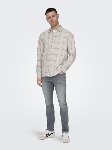 Only & Sons Regular Jeans 'Loom' in Grey