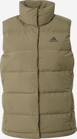 Gilet de sport 'HELIONIC' ADIDAS SPORTSWEAR en vert : devant