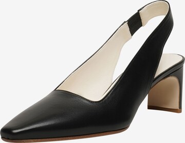 Henry Stevens Slingback Pumps 'Emily SB' in Black: front