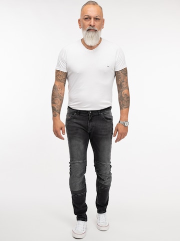 Rock Creek Slimfit Jeans in Schwarz