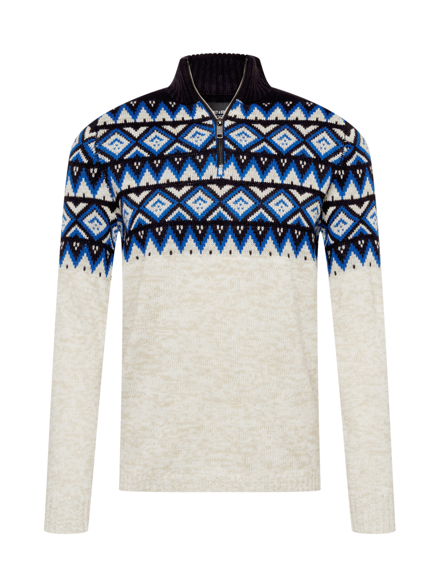 Uomo Tx6Uy Only & Sons Pullover in Beige 