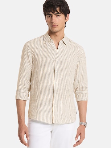 Michael Kors Regular fit Skjorta 'MICHAEL KORS CAMICIA CAMICIA' i beige: framsida