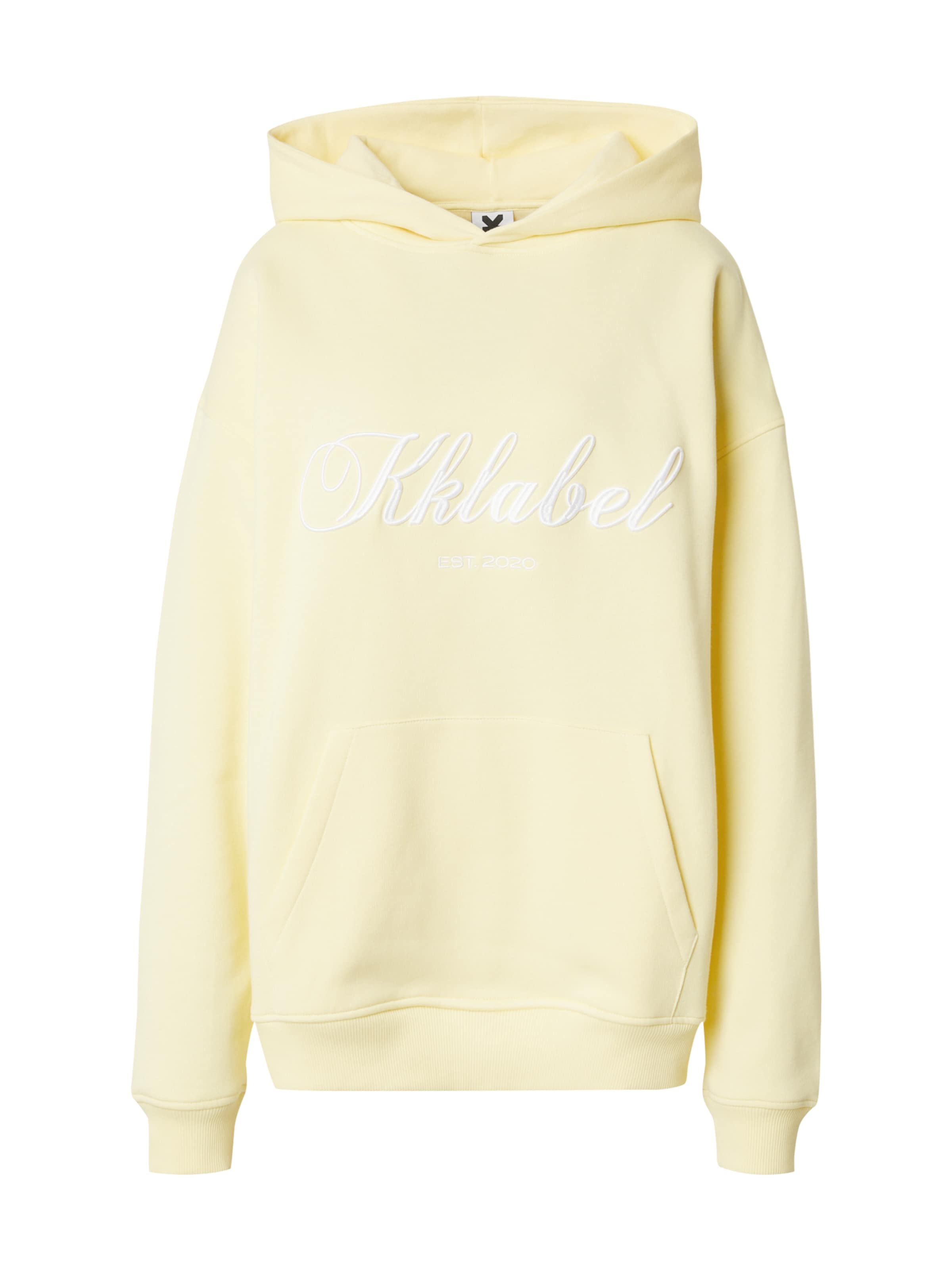 geltona Karo Kauer Megztinis be užsegimo: priekis