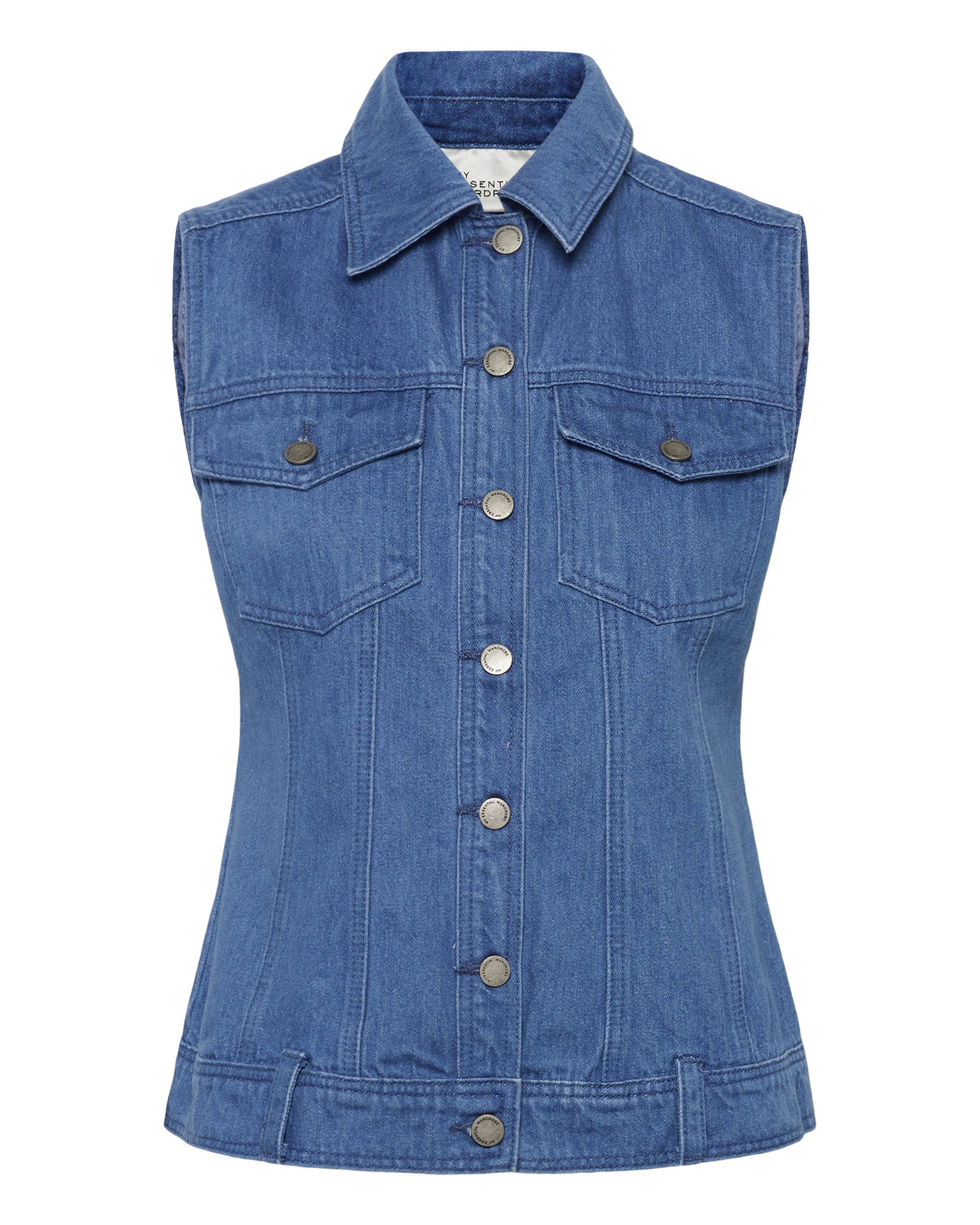 My Essential Wardrobe Vest 'MWSaka' in Blue: front