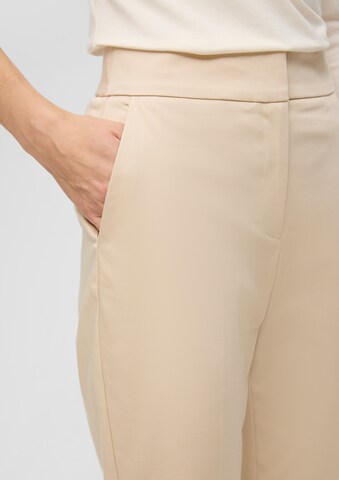 s.Oliver BLACK LABEL Zwężany krój Spodnie w kant w kolorze beżowy