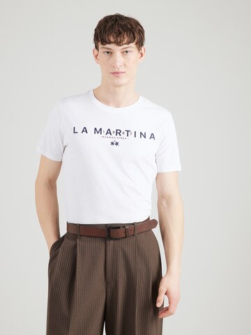 balta La Martina Marškinėliai: priekis