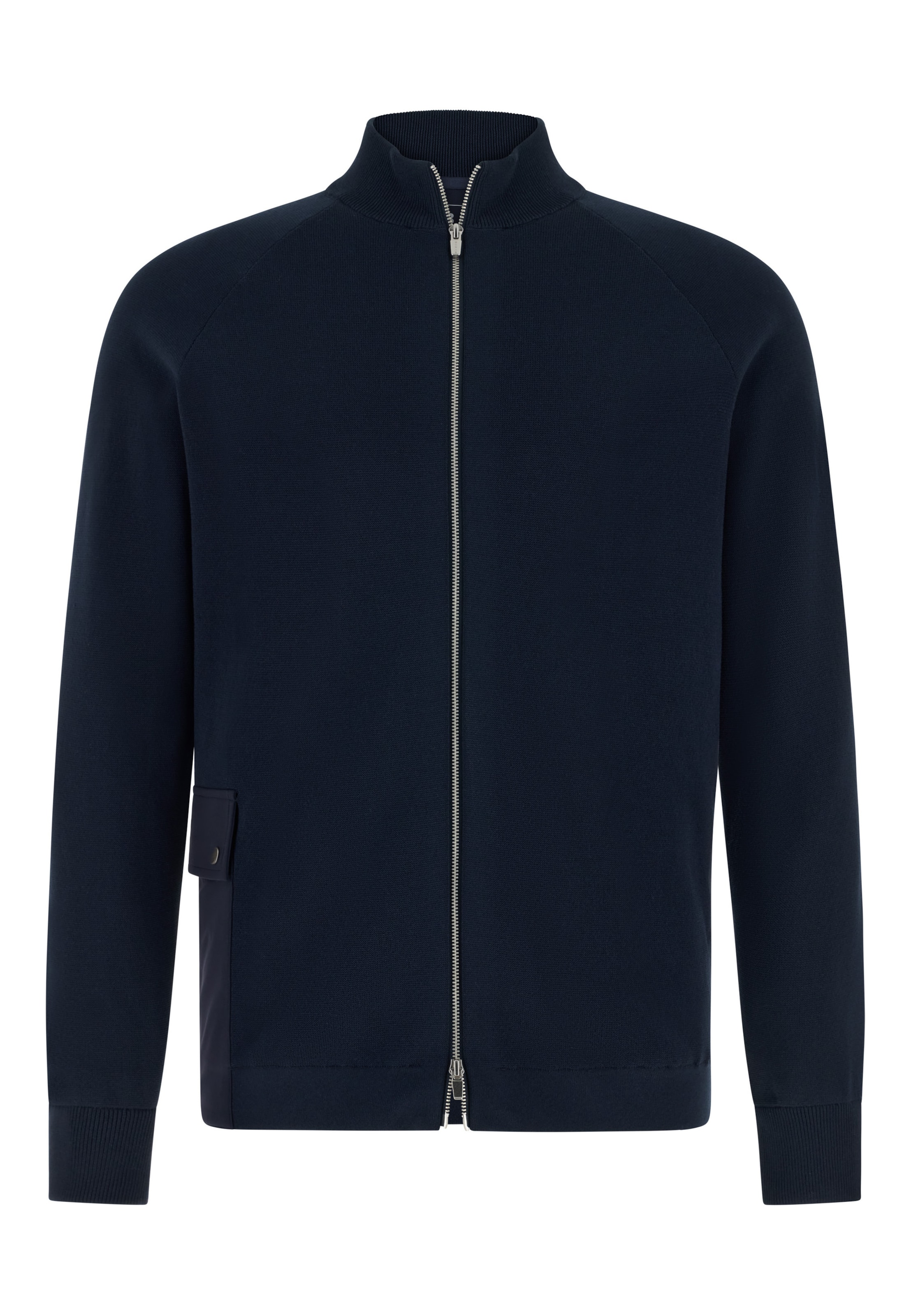 Vestes en maille Boggi Milano en bleu : devant