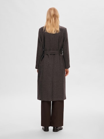 SELECTED FEMME Between-Seasons Coat in Brown