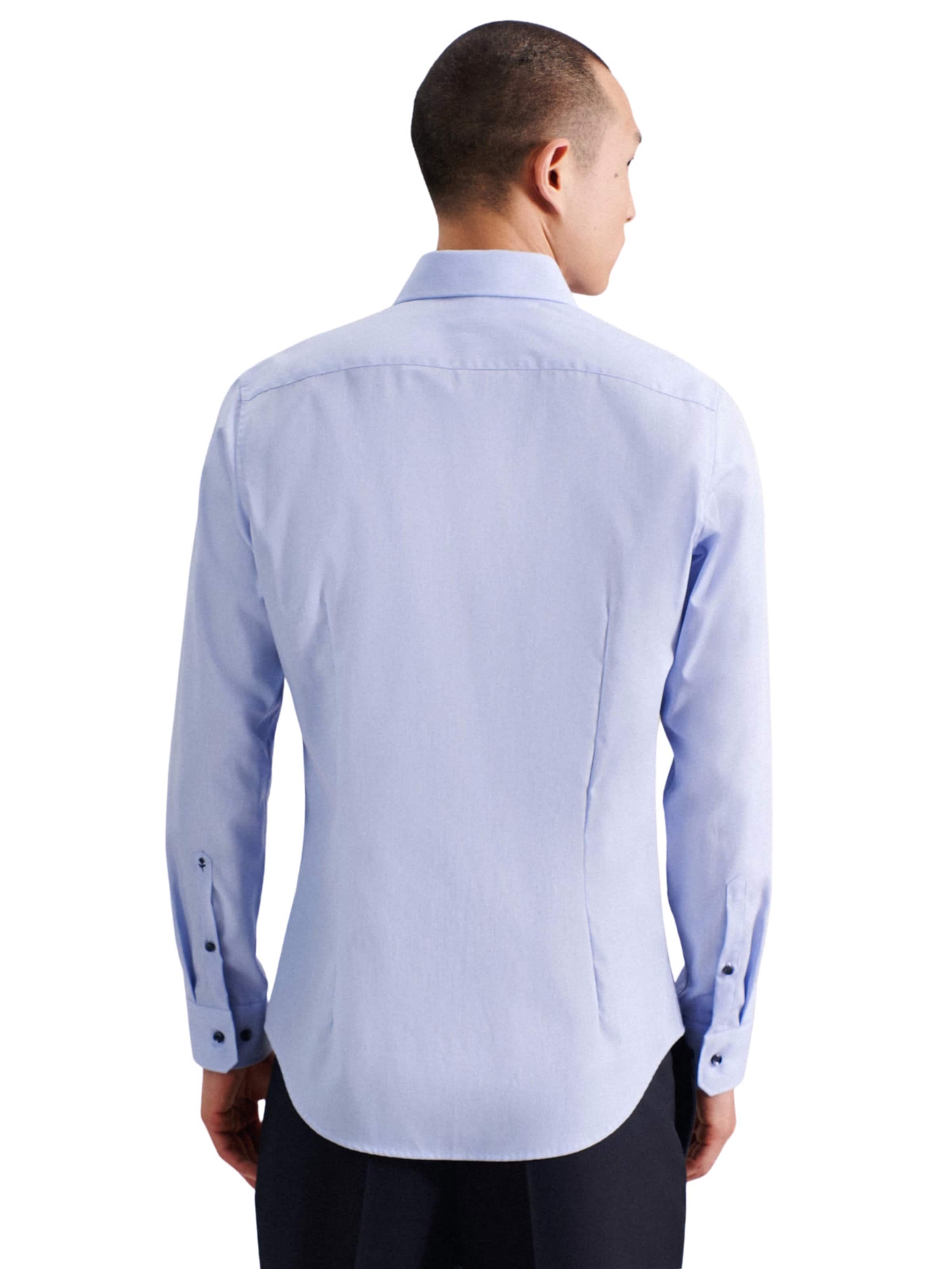 SEIDENSTICKER Kitsas lõige Triiksärk, värv sinine