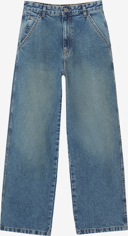 Pull&Bear Loosefit Jeans i blå: framsida