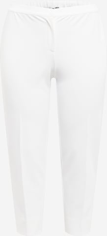 Regular Pantaloni cu dungă de la Persona by Marina Rinaldi pe alb: față