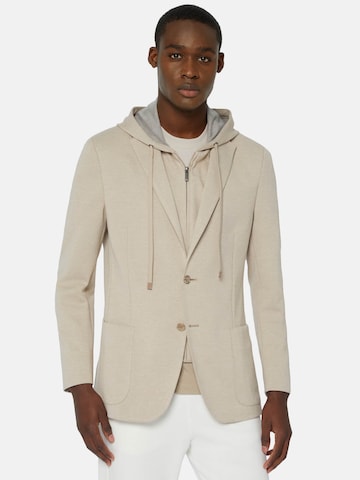 Coupe regular Veste de costume 'Madison' Boggi Milano en beige : devant