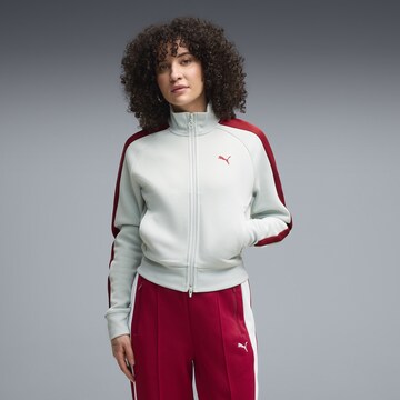 PUMA Sweatjacke 'T7 Always On' in Grün: Vorderseite