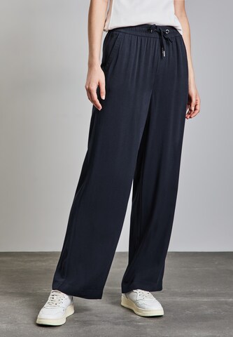 STREET ONE Loose fit Pants in Blue: front