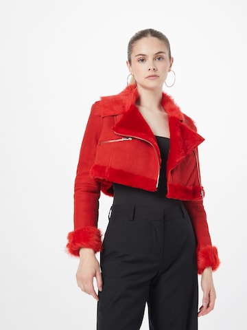 Karen Millen Between-season jacket in Red: front