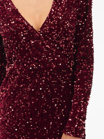 Rochie de cocktail 'VIBELIEVE' de la VILA pe roșu