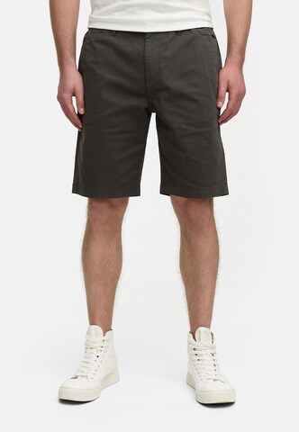 INDICODE JEANS Regular Pants 'Bjerre' in Black: front