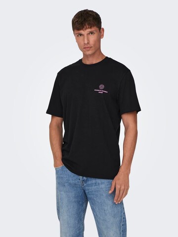 Only & Sons T-Shirt in Schwarz