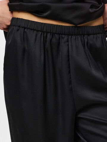 PIECES Wide leg Broek 'PCAriel' in Zwart