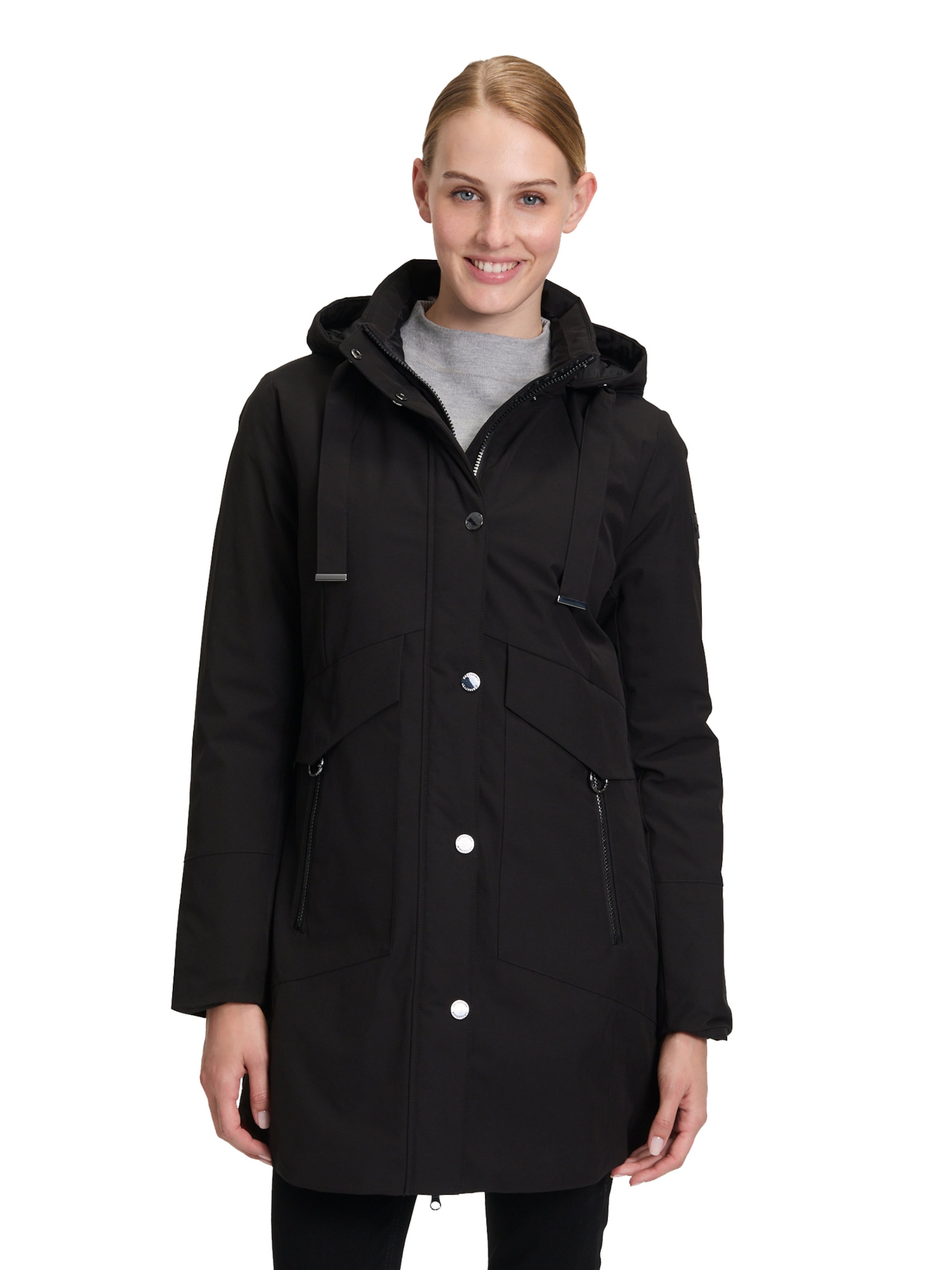 Betty Barclay Between-Seasons Coat in Black