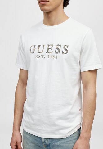 Maglietta di GUESS in bianco: frontale