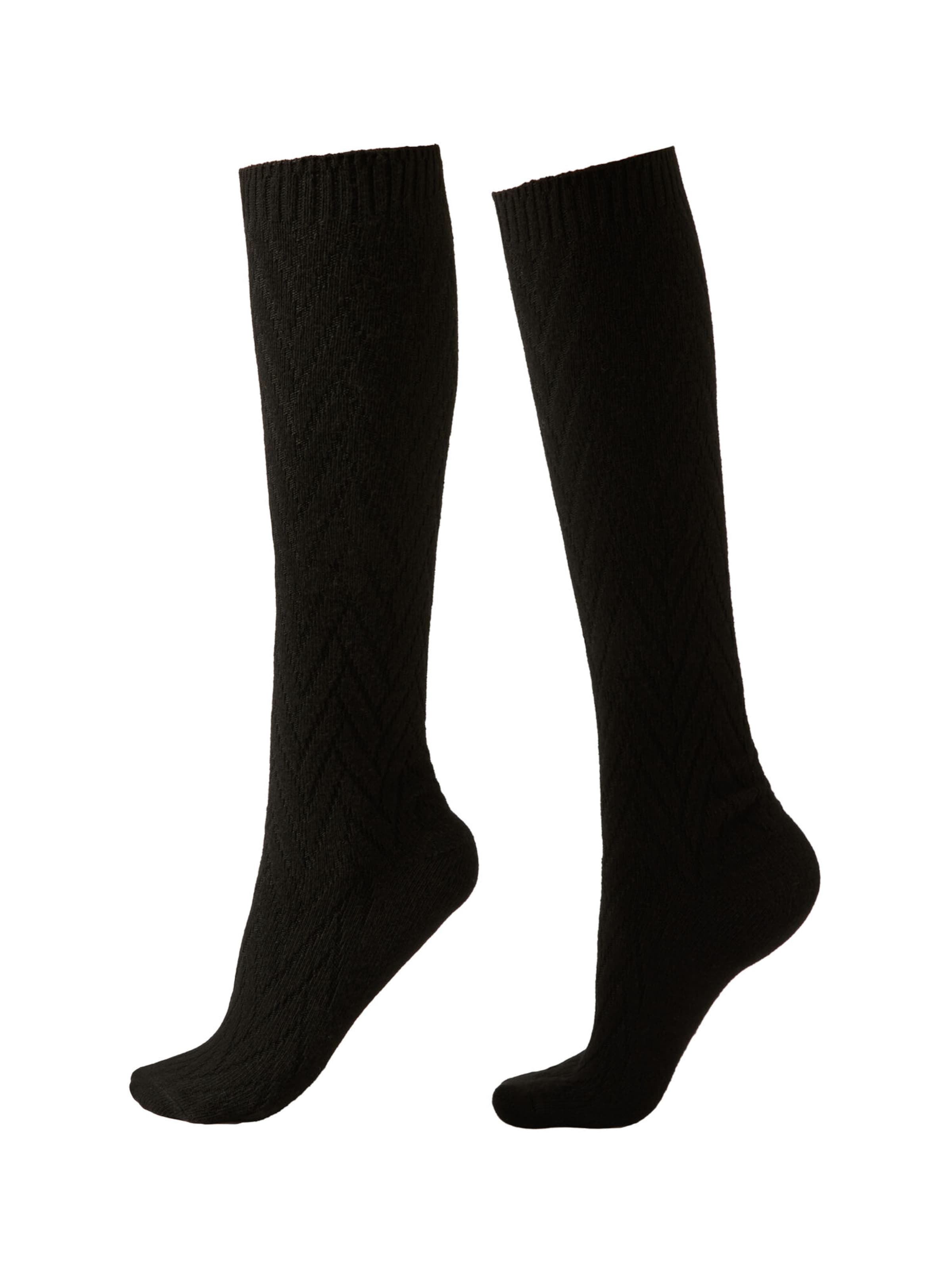 CALZEDONIA Kniestrümpfe in Schwarz: Vorderseite