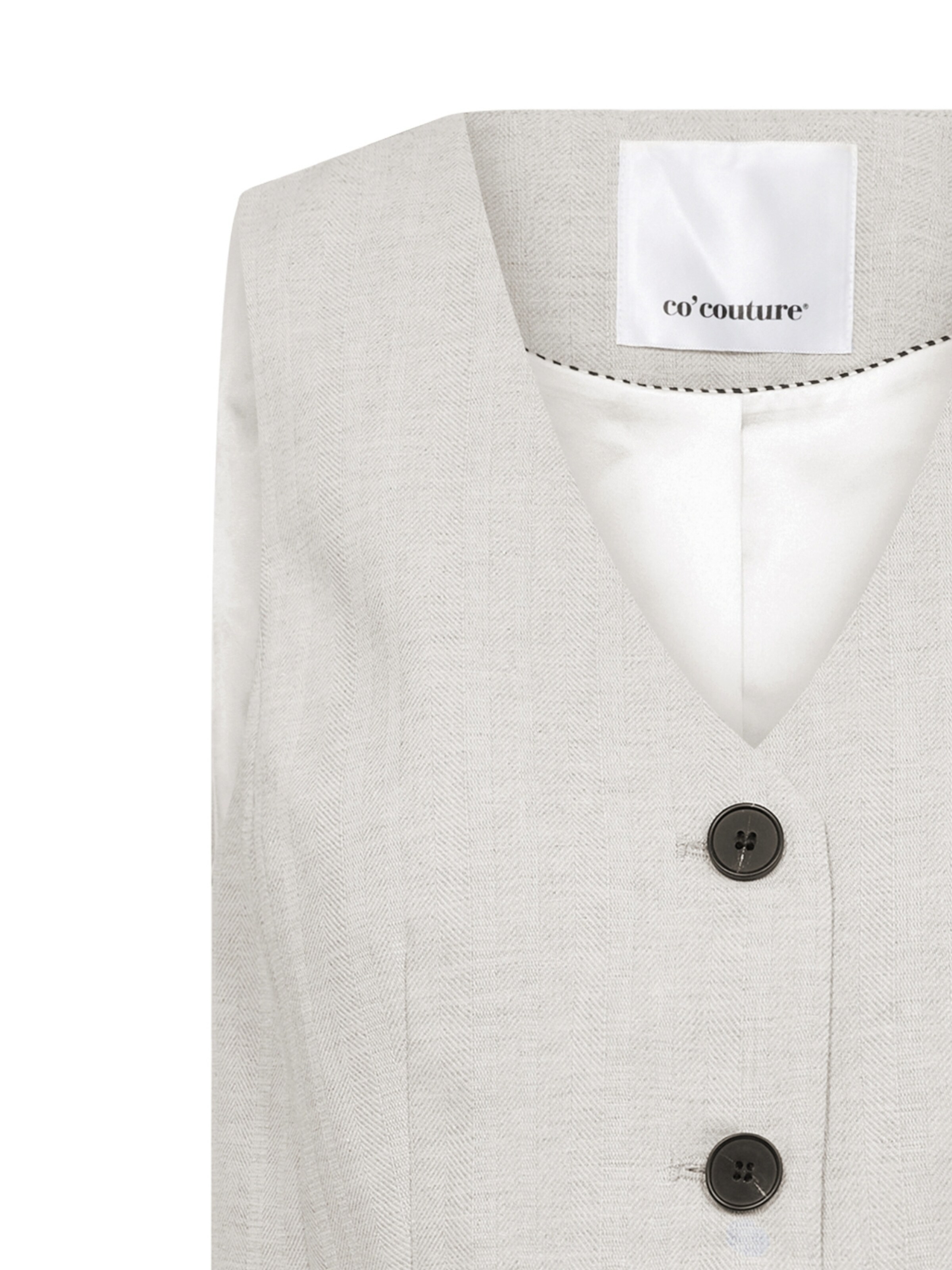 Gilet ' LisaCC ' co'couture en gris