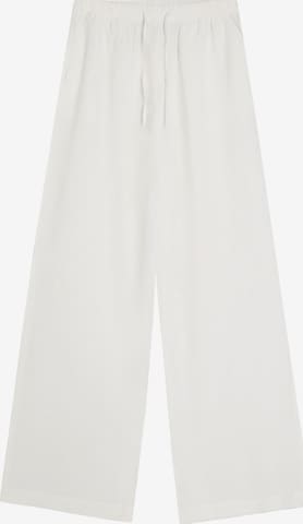 Wide leg Pantaloni de la Bershka pe roz: față