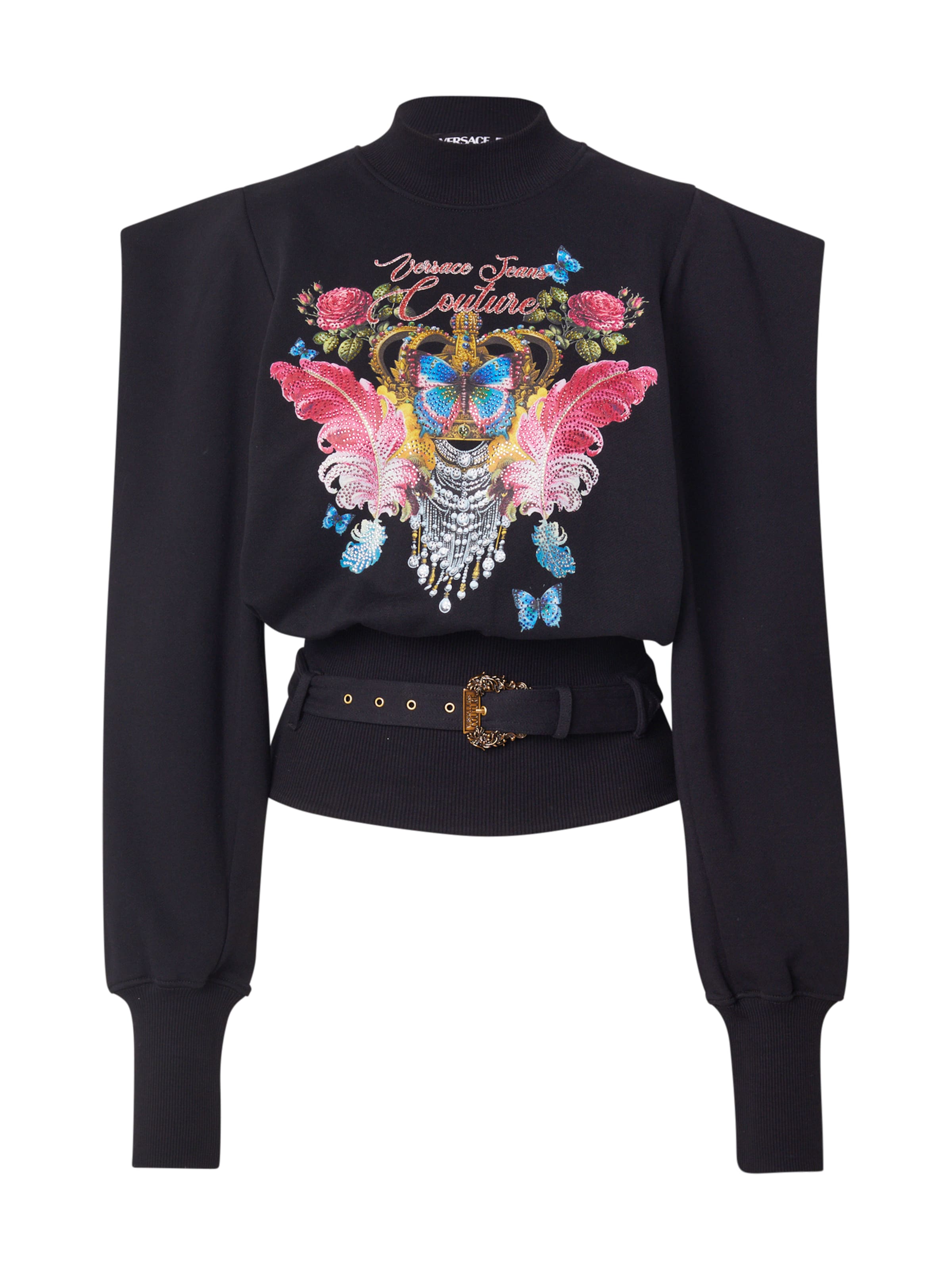 Pullover di Versace Jeans Couture in nero: frontale