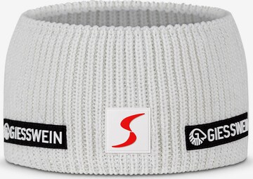 GIESSWEIN Athletic Headband in White: front