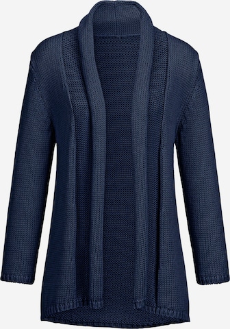 Peter Hahn Knit Cardigan in Blue: front