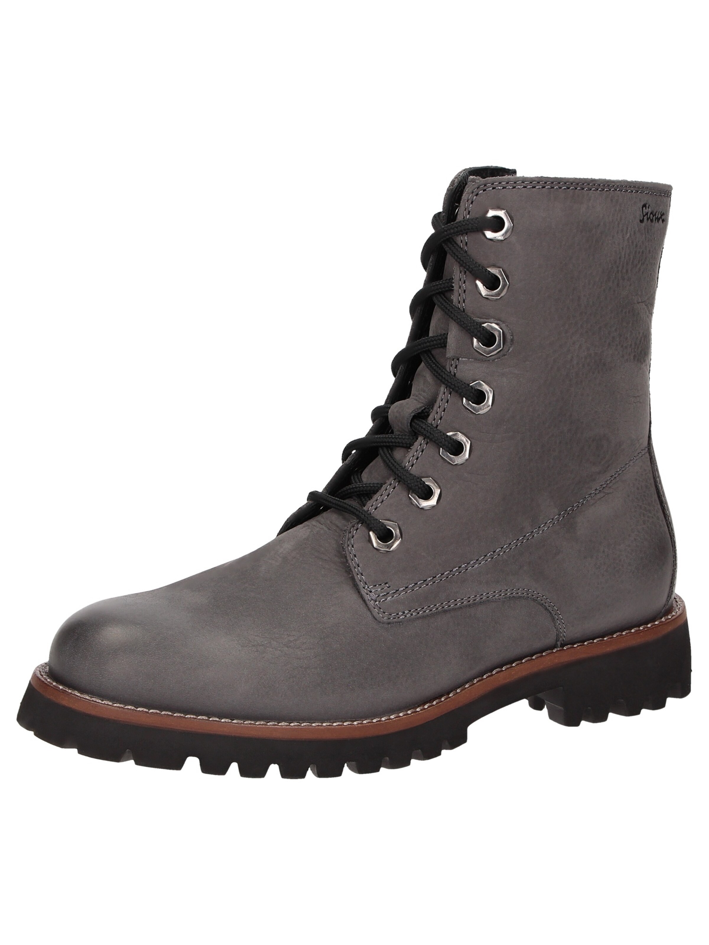 SIOUX Lace-up bootie 'Elmiana' in Grey: front