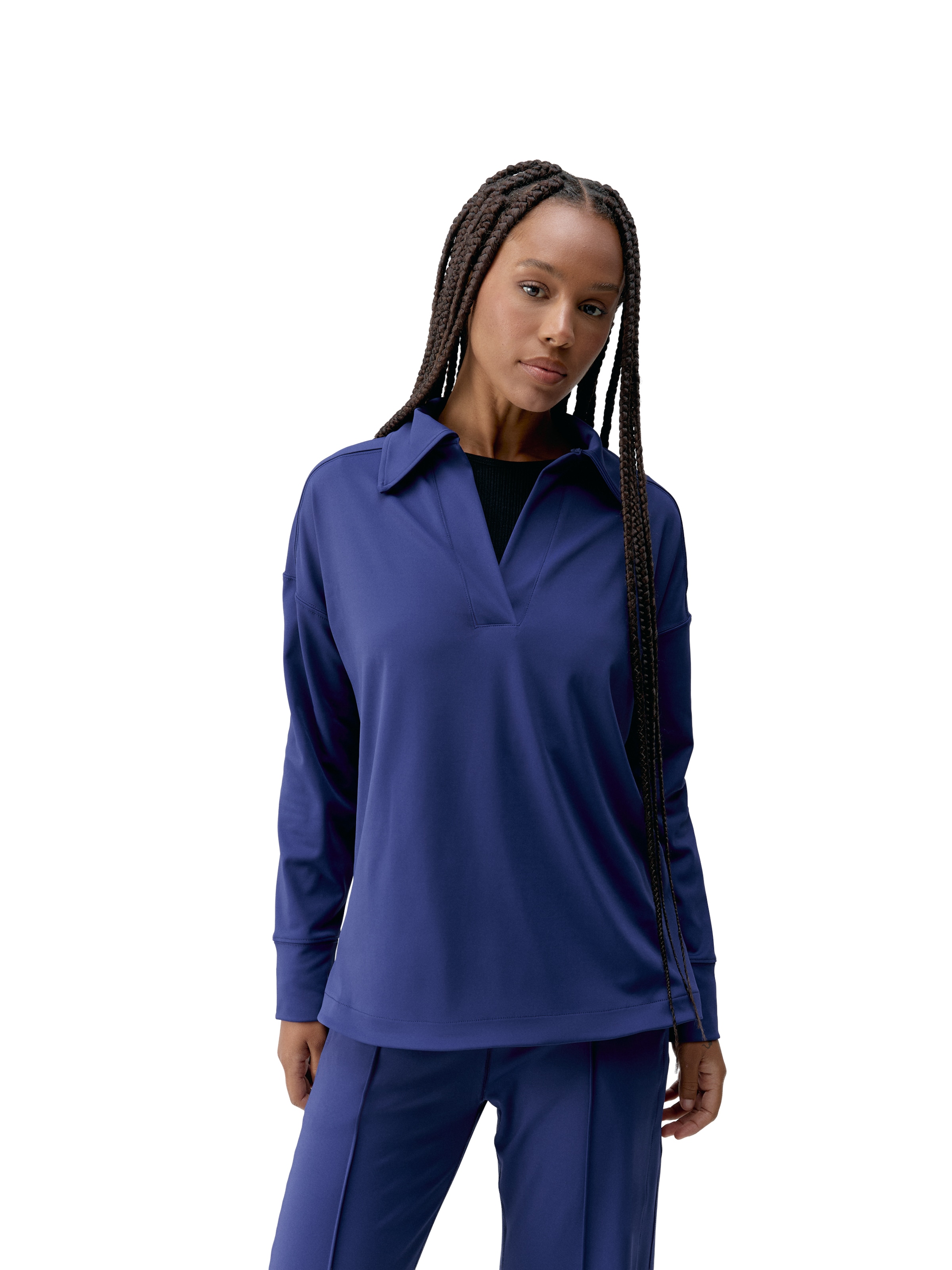 Born Living Yoga Shirt 'Lua' in Blauw: voorkant