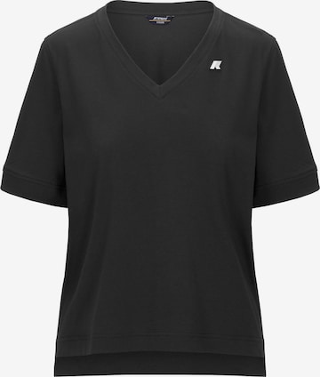 K-Way T-shirt 'K-WAY LEDA JERSEY T-Shirt e Polo' i svart: framsida