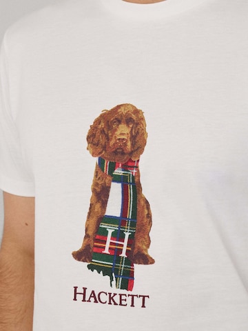 Maglietta 'Heritage Happy' di Hackett London in bianco