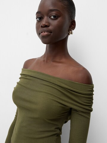 Bershka Shirt in Green