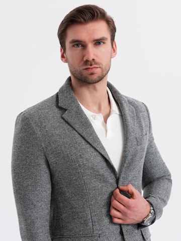 Coupe regular Veste de costume Ombre en gris