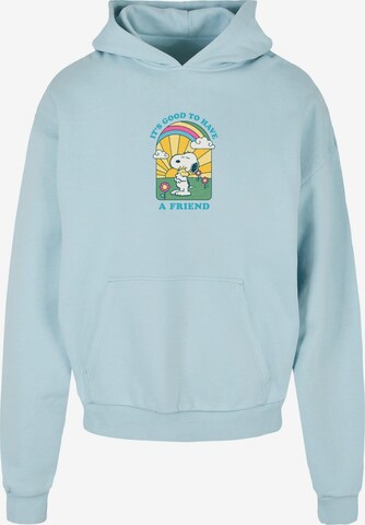 Merchcode Sweatshirt 'Peanuts  - It's Good To Have A Friend' in Blauw: voorkant
