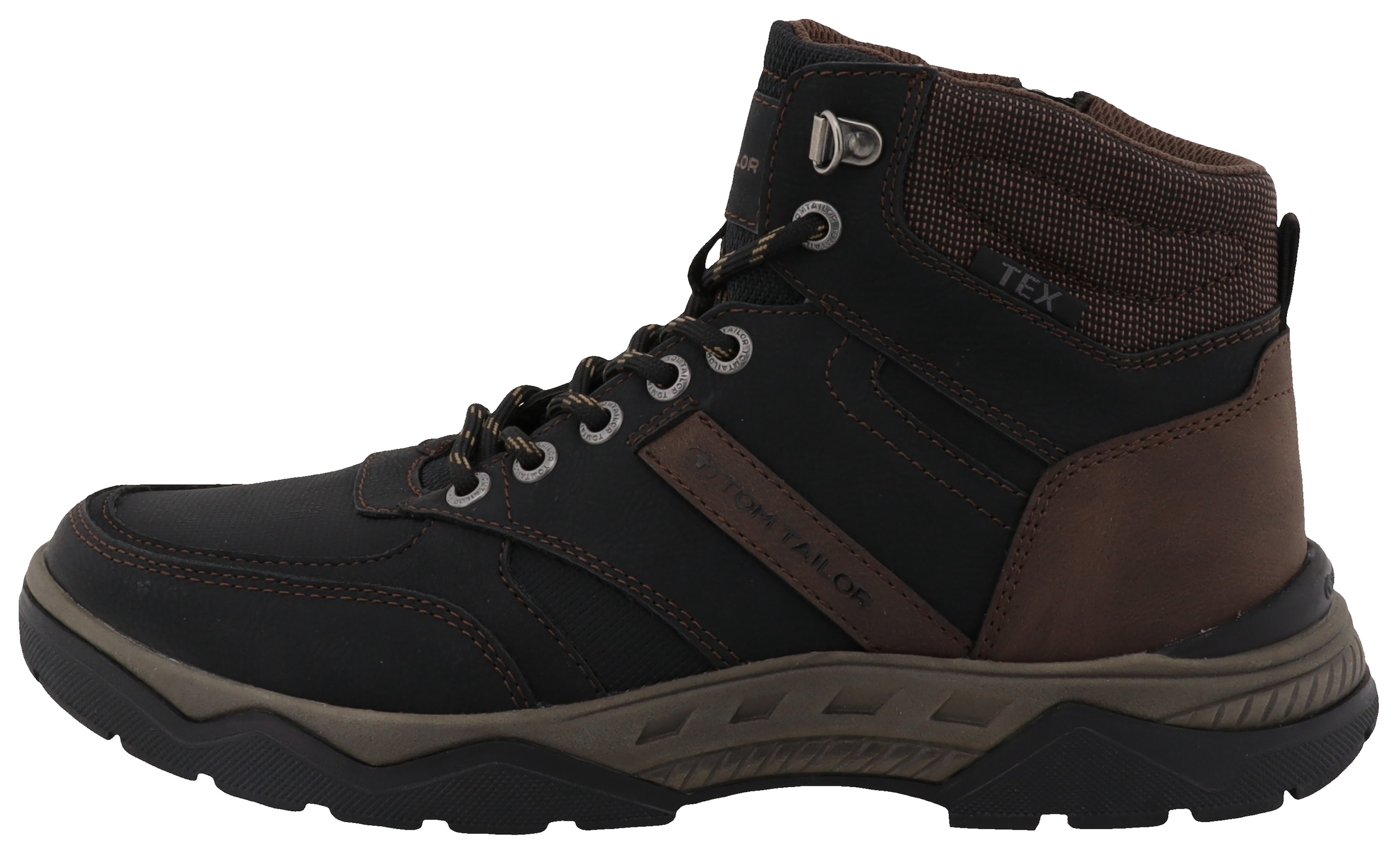 Boots stringati di TOM TAILOR in nero