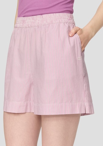 QS Regular Trousers in Pink: front