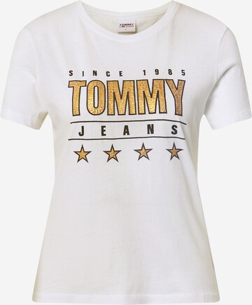 T-shirt Tommy Jeans en blanc : devant