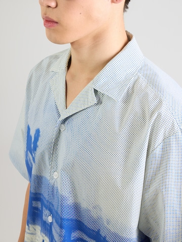 HUGO Regular fit Button Up Shirt 'Eligino' in Blue