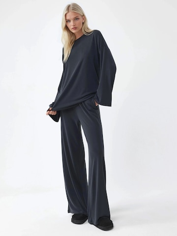 Busem Wide leg Broek in Grijs