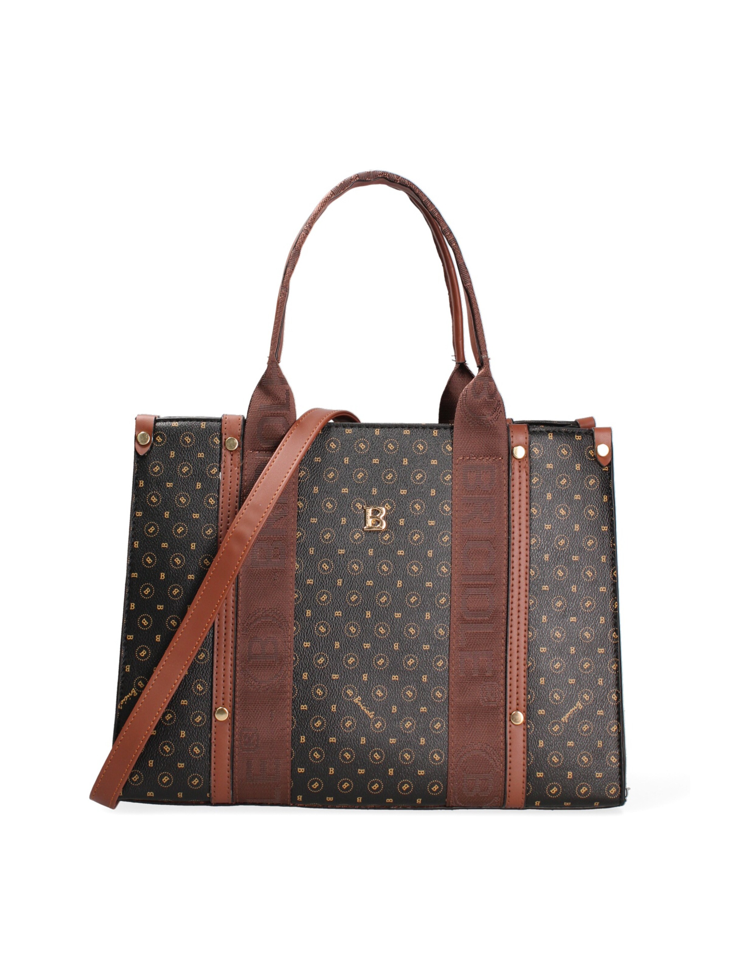 Briciole Shoulder Bag in Black: front