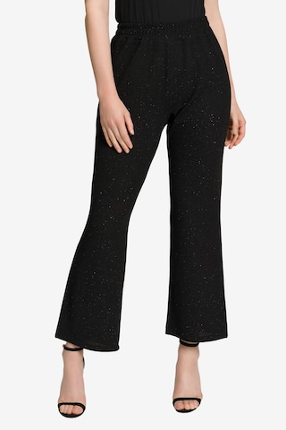 Ulla Popken - Bootcut Pantalón 'MARY' en negro: frente