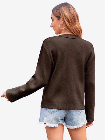 Imily Bela Kardigán - Hnedá: zadná strana