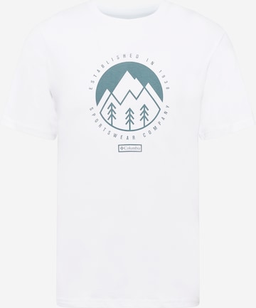 T-Shirt fonctionnel 'M Rapid Ridge™' COLUMBIA en blanc : devant