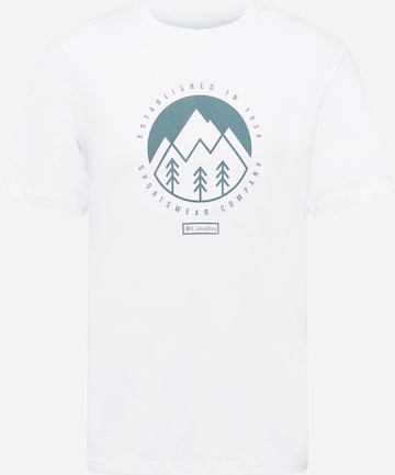 Coupe regular T-Shirt fonctionnel 'M Rapid Ridge™' COLUMBIA en blanc : devant