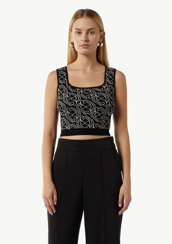 COMMA Top in Zwart: voorkant